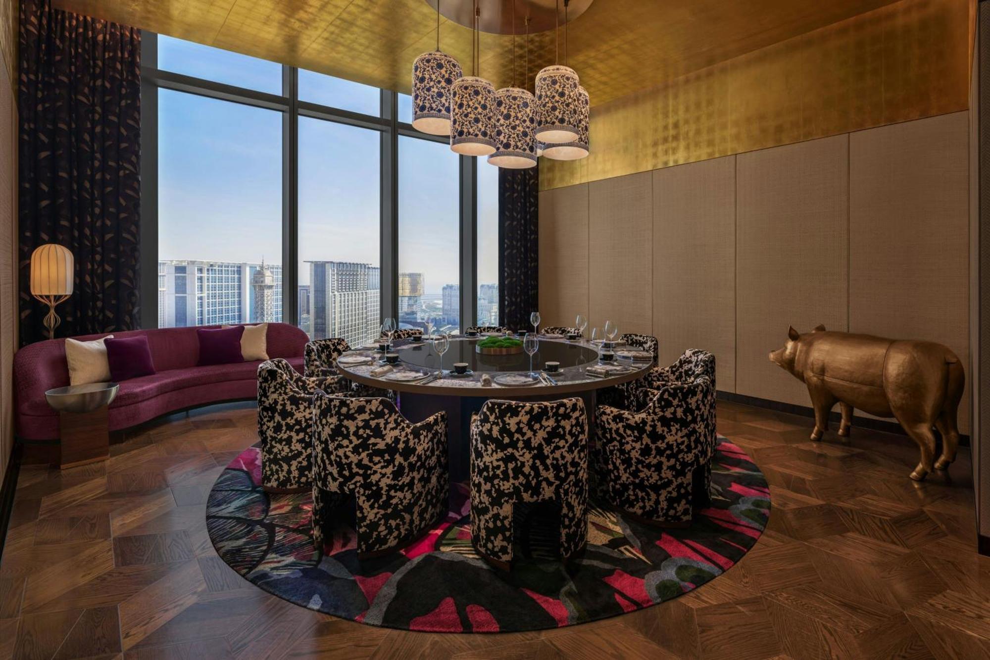 W Macau - Studio City Eksteriør bilde The private dining room at the restaurant